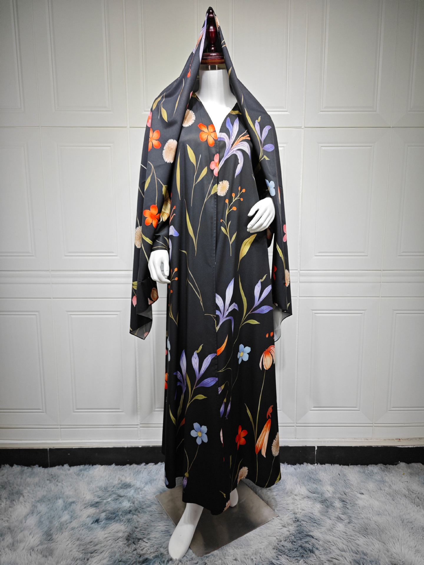 Floral Abaya Set Color Detail Floral Print Abaya Set Collection