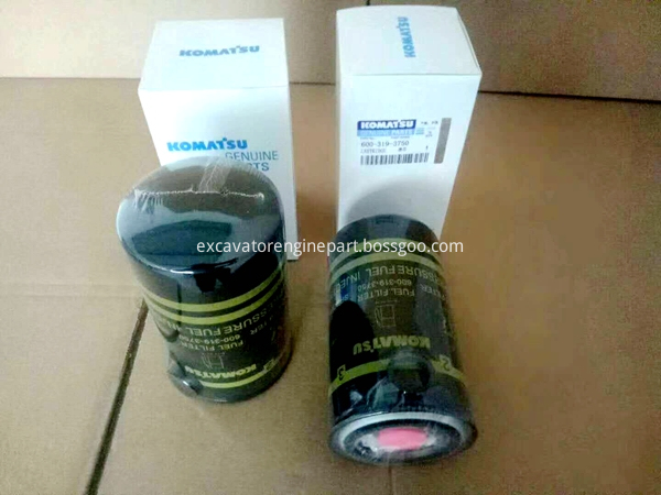 PC200-8 PC350-8 filtre de carburant de cartouche d'excavatrice 600-319-3750 PC200-8 PC350-8 excavator cartridge fuel filter 600-319-3750