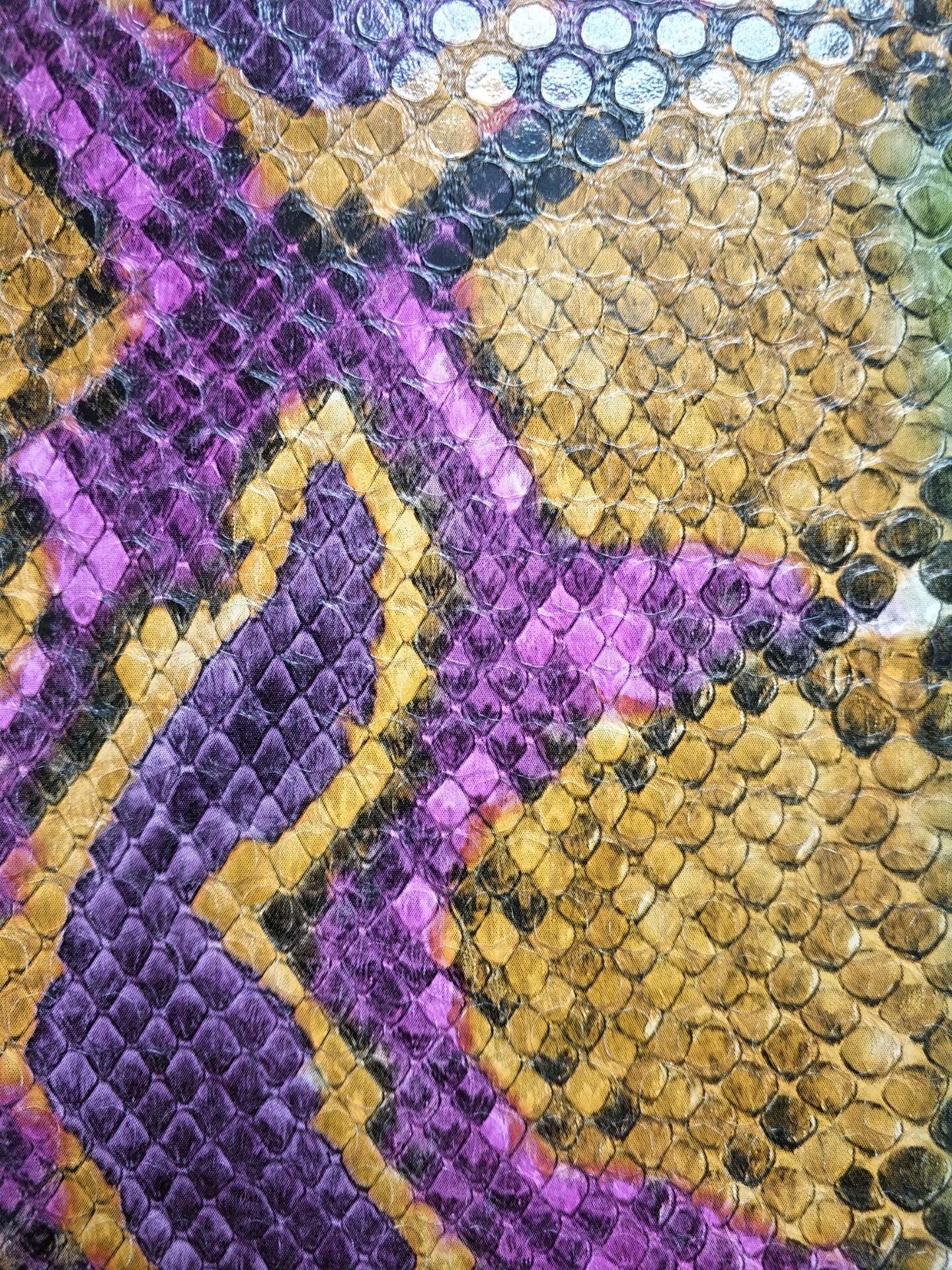 돋을 새김하는 뱀 Pleather Embossed Snake Pleather