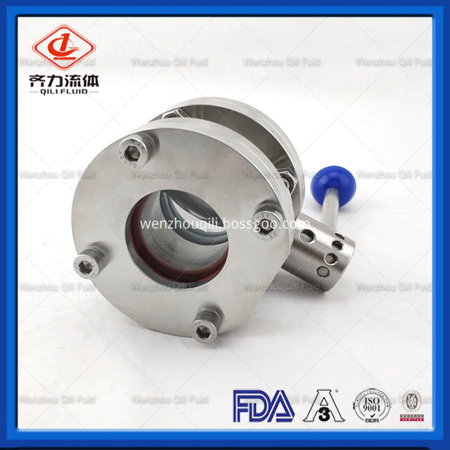 Sanitär-Edelstahl-Absperrklappe 163 Sanitary Stainless Steel Butterfly Valve 163