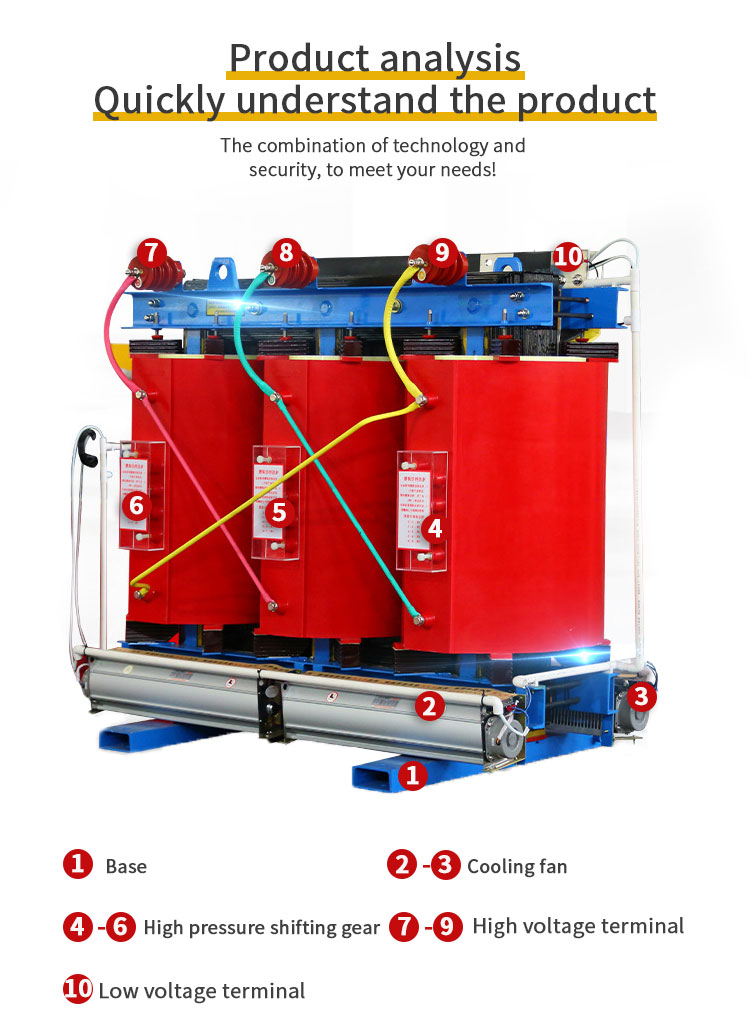 Features of dry-type transformer