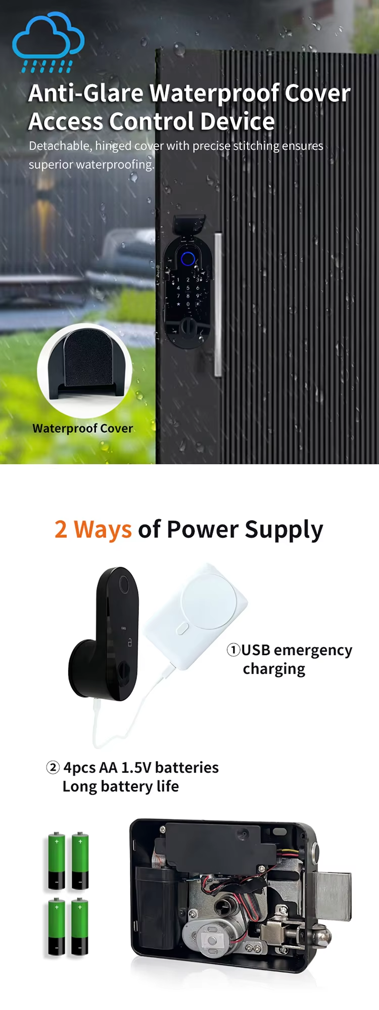 5 1 Fingerprint outdoor lock 5 1 Fingerprint outdoor lock
