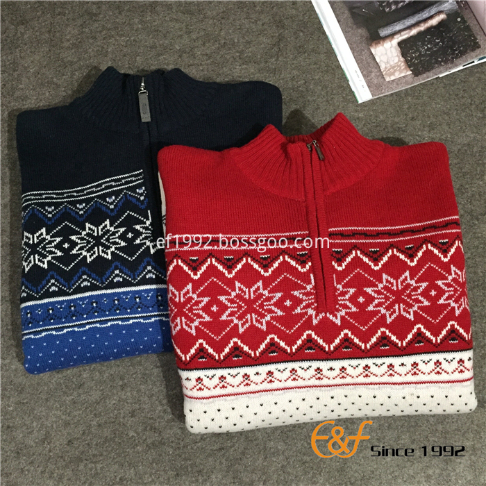 Snowflake Pattern Men Sweater Snowflake Pattern Men Sweater