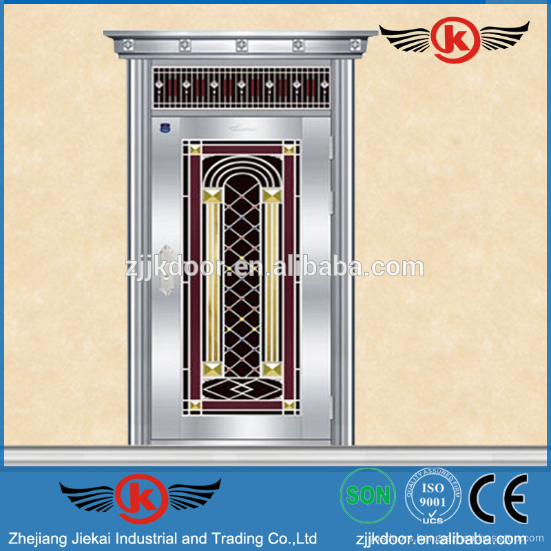 Jk Ss9037 High Class Stainless Steel Single Door Design Exterior Door China Manufacturer