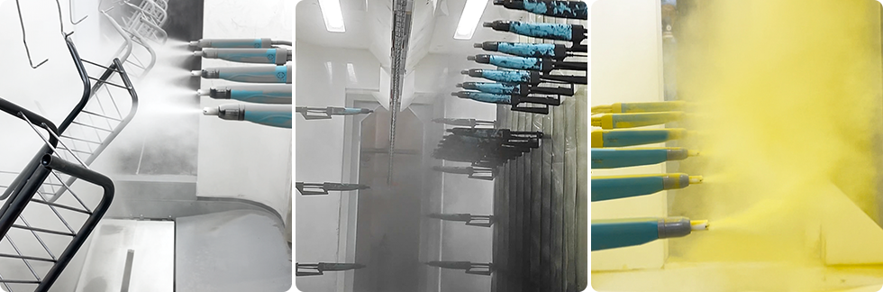 automatic powder coating line automatic powder coating line