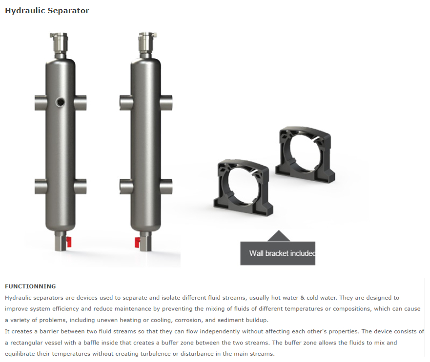 Hydraulic Separator Hydraulic Separator