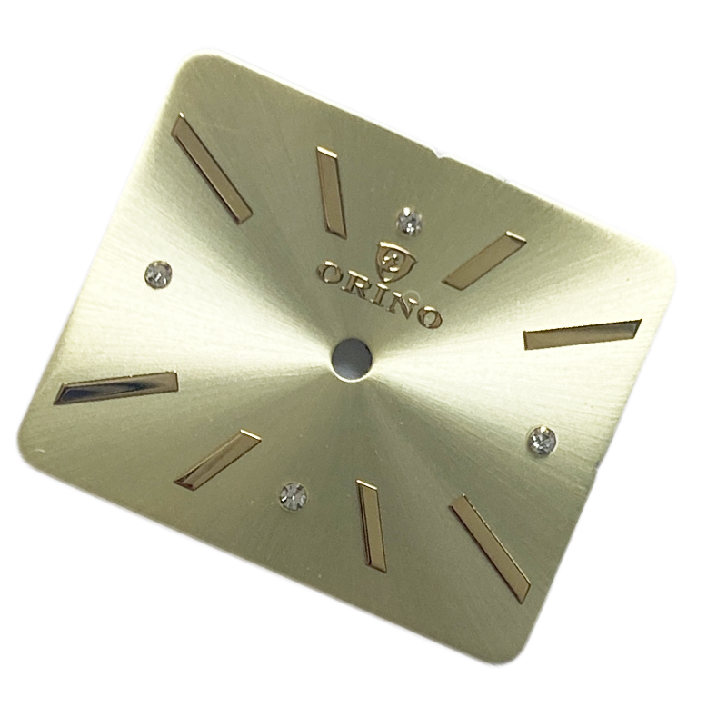 Gold color tank watch dial Gold color tank watch dial