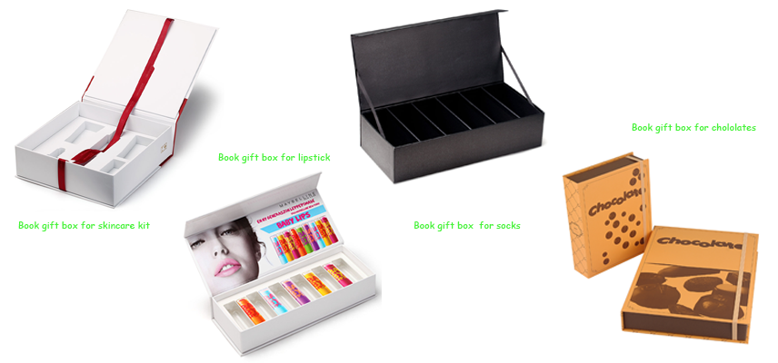 Cosmetic/garment book gift paper box