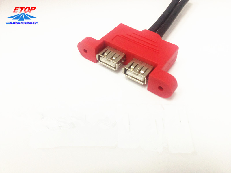 Double USB Female Connector