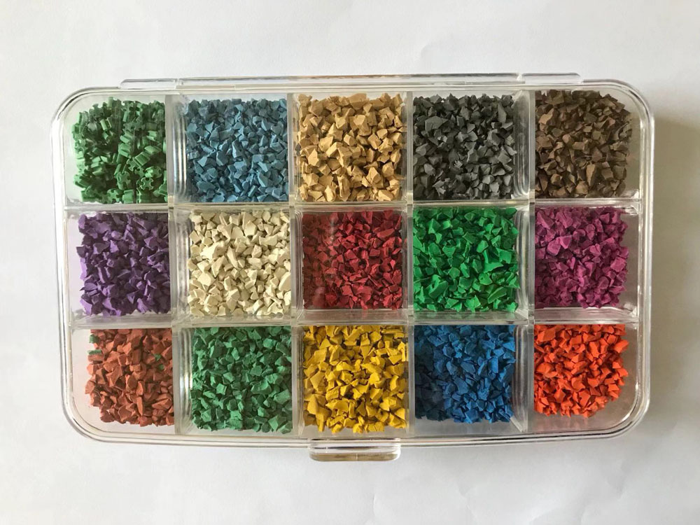 Colored rubber particles (2) Colored rubber particles (2)