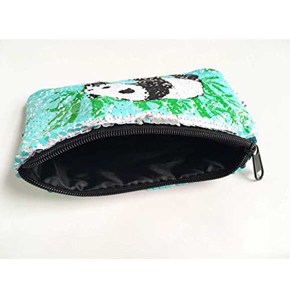 Sequin Pencil Case Panda Elephant Pattern 2 Sequin Pencil Case Panda Elephant Pattern 2