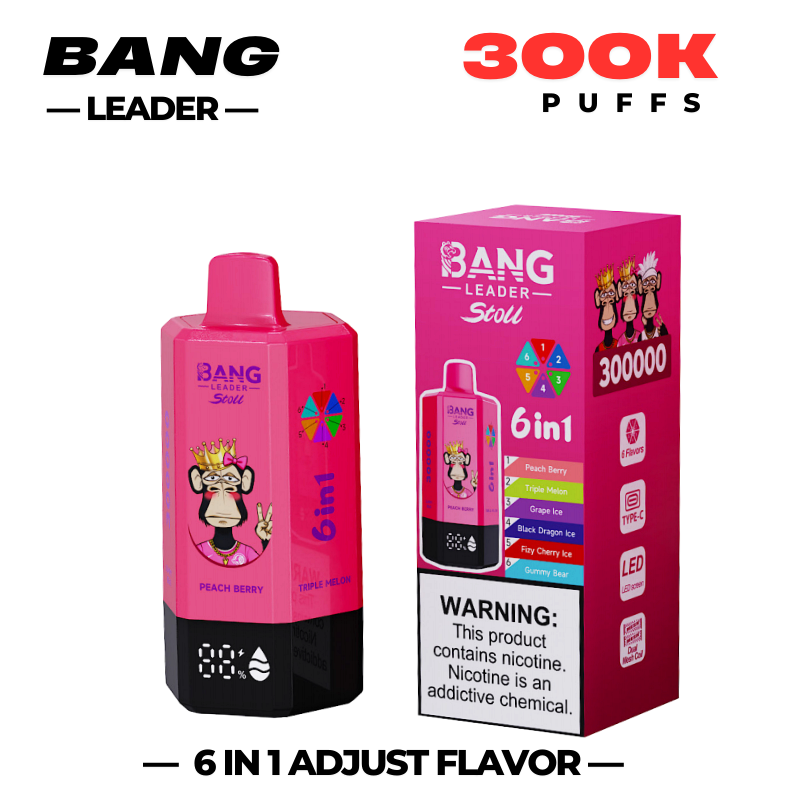 Bang Leader Stoll 300K 6 in 1 Disposable Vape Bang Leader Stoll 300K 6 in 1 Disposable Vape