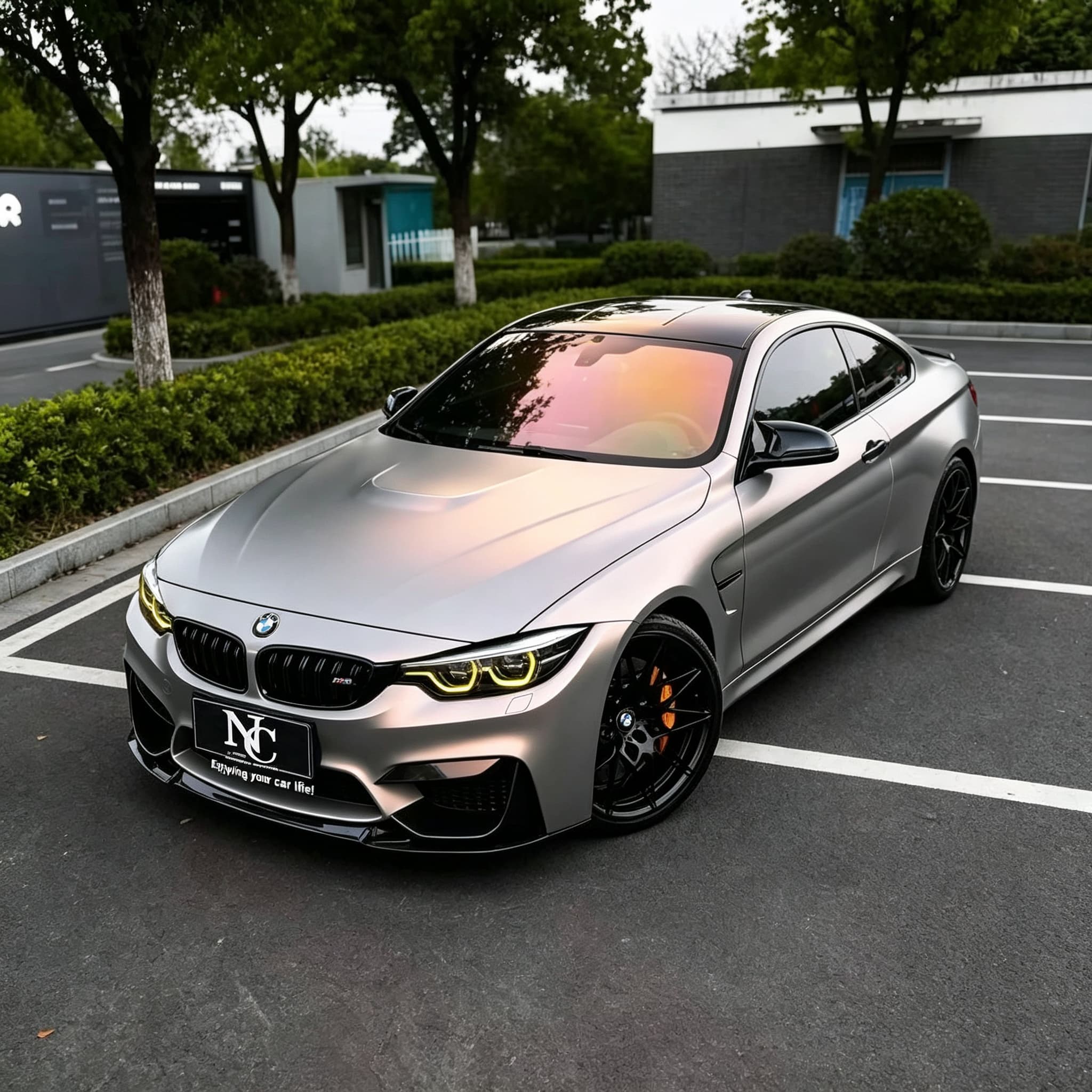 Self-Healing Tech-Silver Orange wrap for car Self-Healing Tech-Silver Orange wrap for car