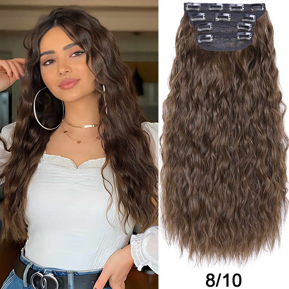 11 Clip In Hair Extension Corn Wave