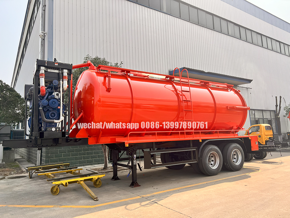 Semi-trailer Vacuum Tanker Semi-trailer Vacuum Tanker