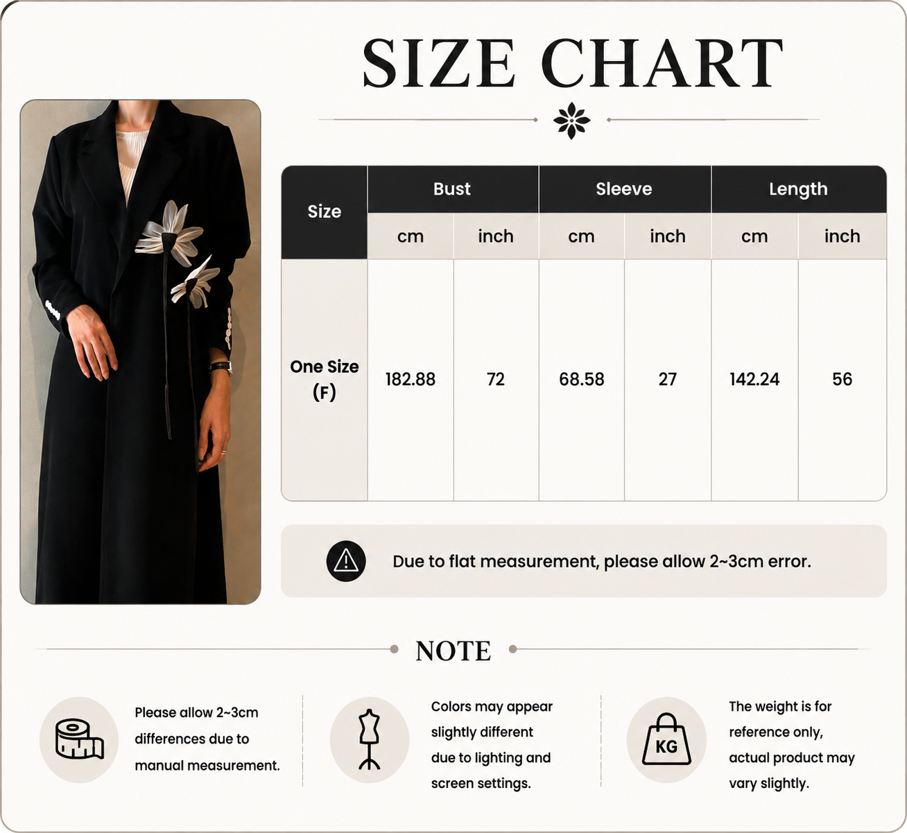 Black Crepe Open Abaya with 3D Floral Embroidery Black Crepe Open Abaya with 3D Floral Embroidery