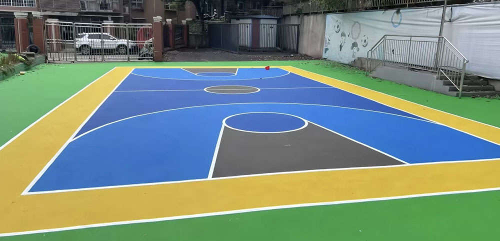EPDM rubber granule basketball court EPDM rubber granule basketball court