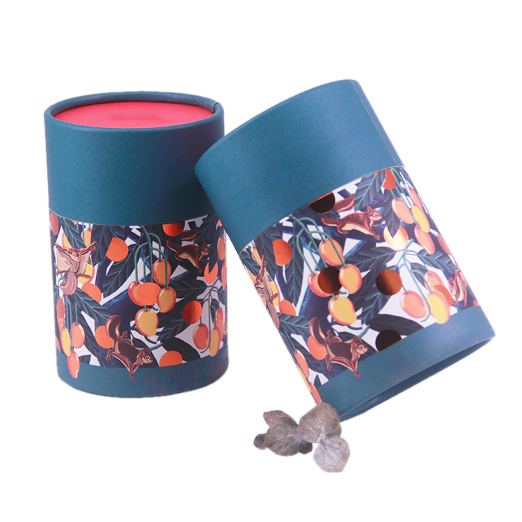 Round printed tea paper packaging Round printed tea paper packaging