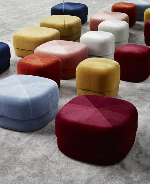 Pufe redondo do circo Round circus pouf