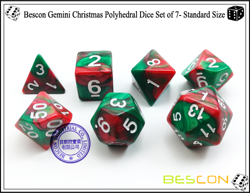 Bescon Christmas Dice-3 Bescon Christmas Dice-3