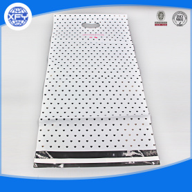 Printed plastic bag with handle for shopping