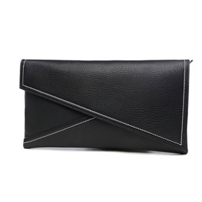 Kvinnor Läder Koppling Väska Women Leather Clutch Bag