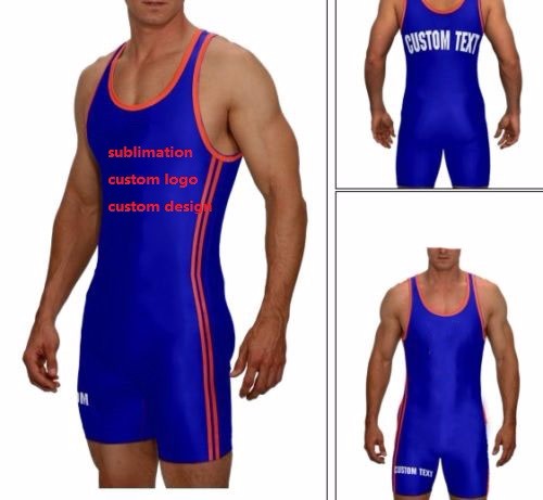 China Custom Sublimation printed wrestling singlets for sale Manufacturers