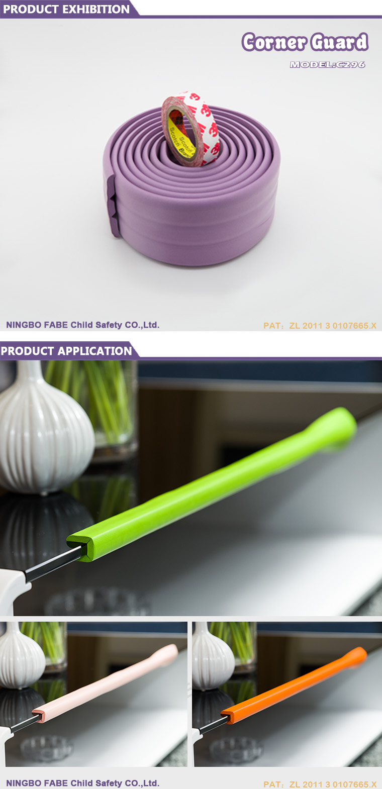 Çocuk Dolabı Kenar Koruyucu Child Cupboard Edge Protector
