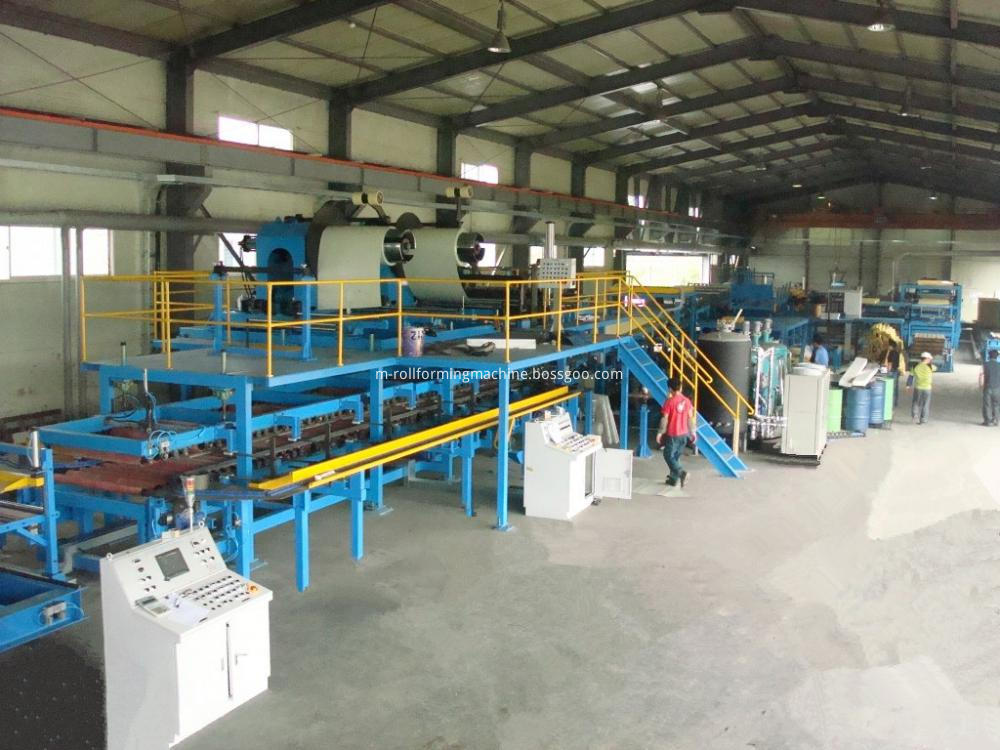 Eps sandwich panel production machine line