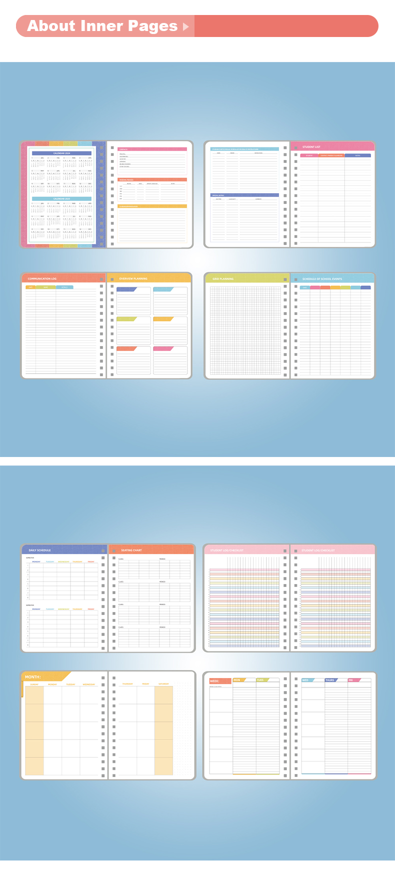 PET cover Teacher planner14 PET cover Teacher planner14
