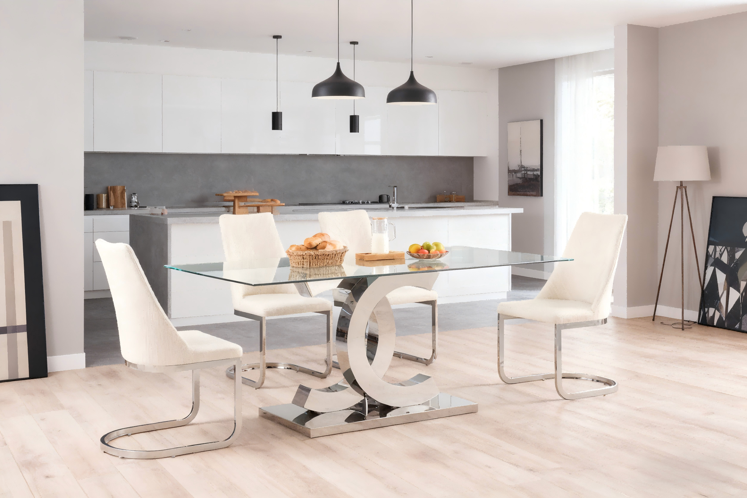 TL-21SD01 glass dining table 7 TL-21SD01 glass dining table 7