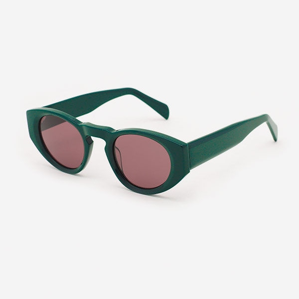Oval-frame Acetate Unisex Sunglasses Oval-frame Acetate Unisex Sunglasses