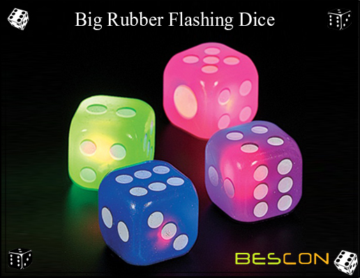 Bescon- Big Rubber Flashing Dice