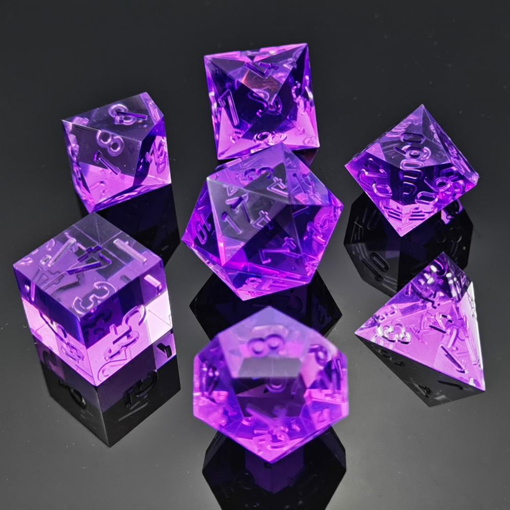 Clear Unpainted Sharp Edge Dnd Dice Set 5 Clear Unpainted Sharp Edge Dnd Dice Set 5