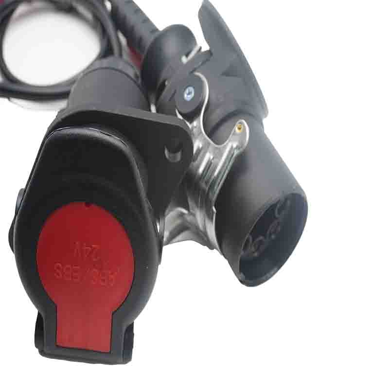 Trailer 7P to OBDII 16P cable with DC Trailer 7P to OBDII 16P cable with DC