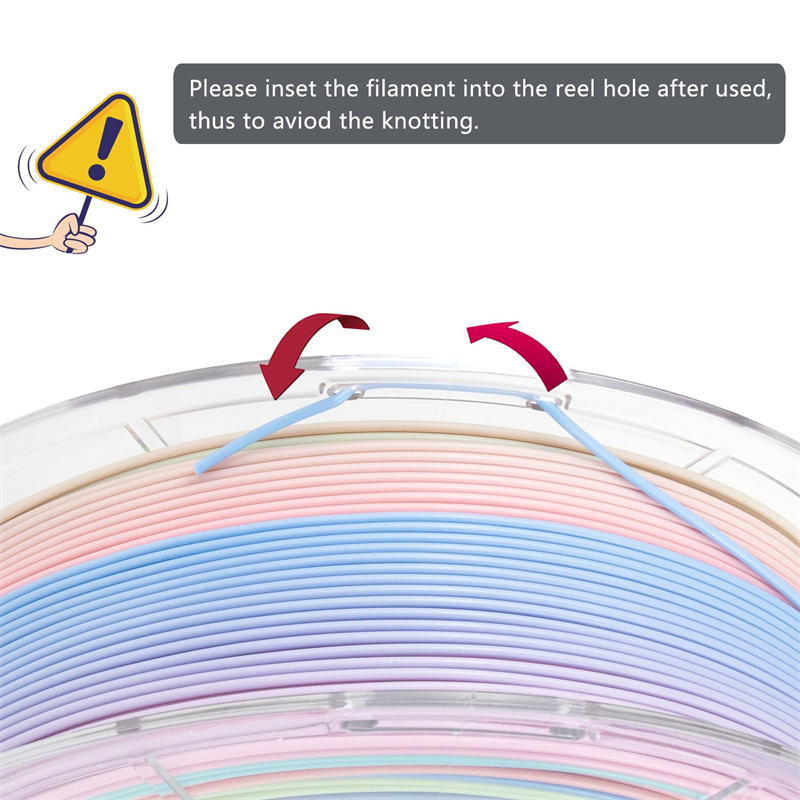 Rainbow Matte PLA Filament Rainbow Matte PLA Filament