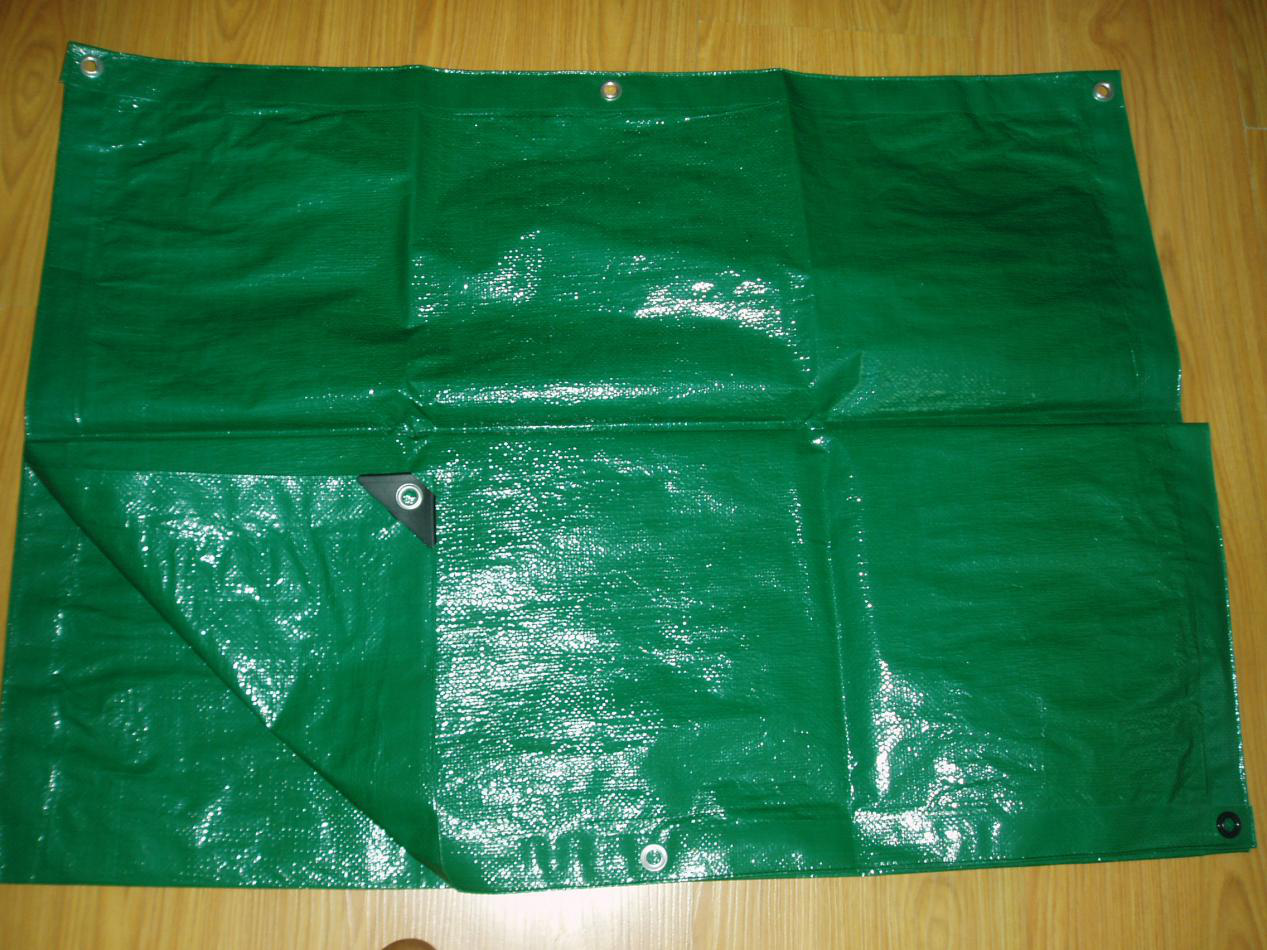 Green PE tarpaulin