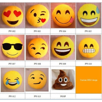 Wholesale Cheap Cute Emoji Pillows Custom Plush Emoji Pillows