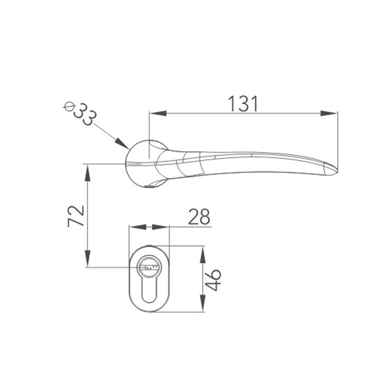 Minimalist split lock Minimalist split lock