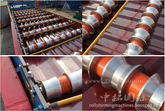 main roll forming system of double layer roofing machine