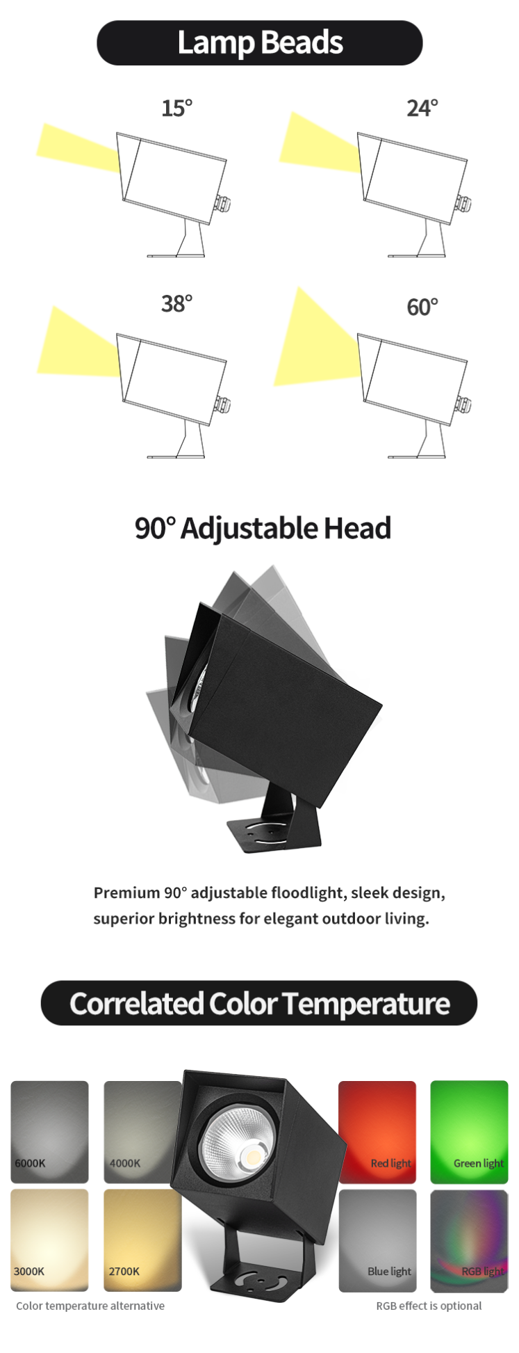 Garden Landscape Square Spike Light Garden Landscape Square Spike Light