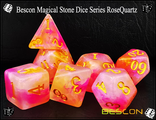 RoseQuartz Dice-3 RoseQuartz Dice-3