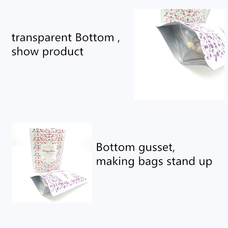 Прозрачная нижняя пластиковая подставка для сумки Transparent Bottom Plastic Stand Up Bag