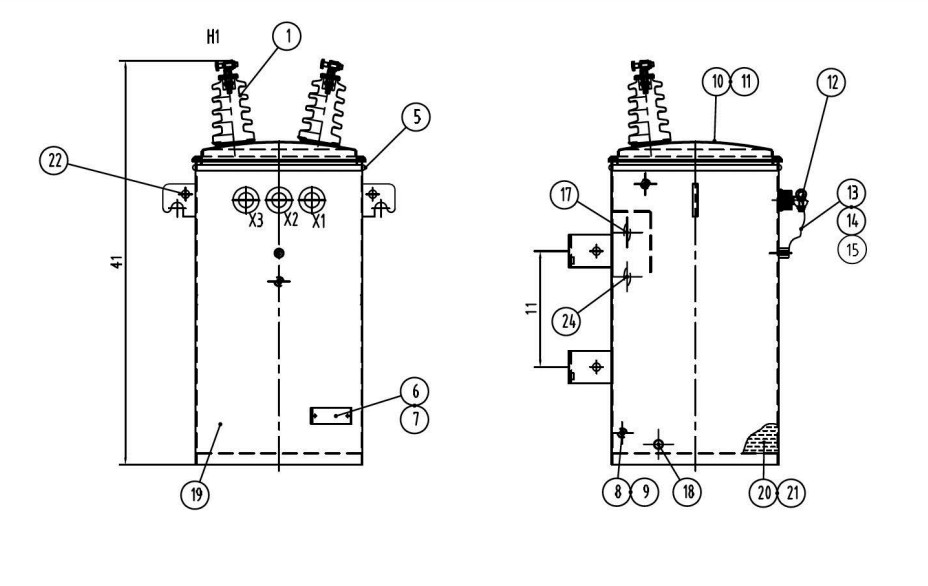 Single-phase transformer drawings Single-phase transformer drawings
