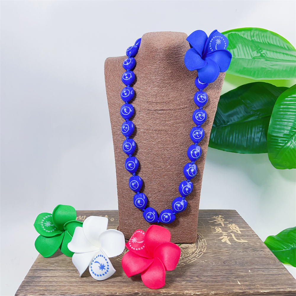 Chuuk Flag Necklace KN-jn058_0010 Chuuk Flag Necklace KN-jn058_0010