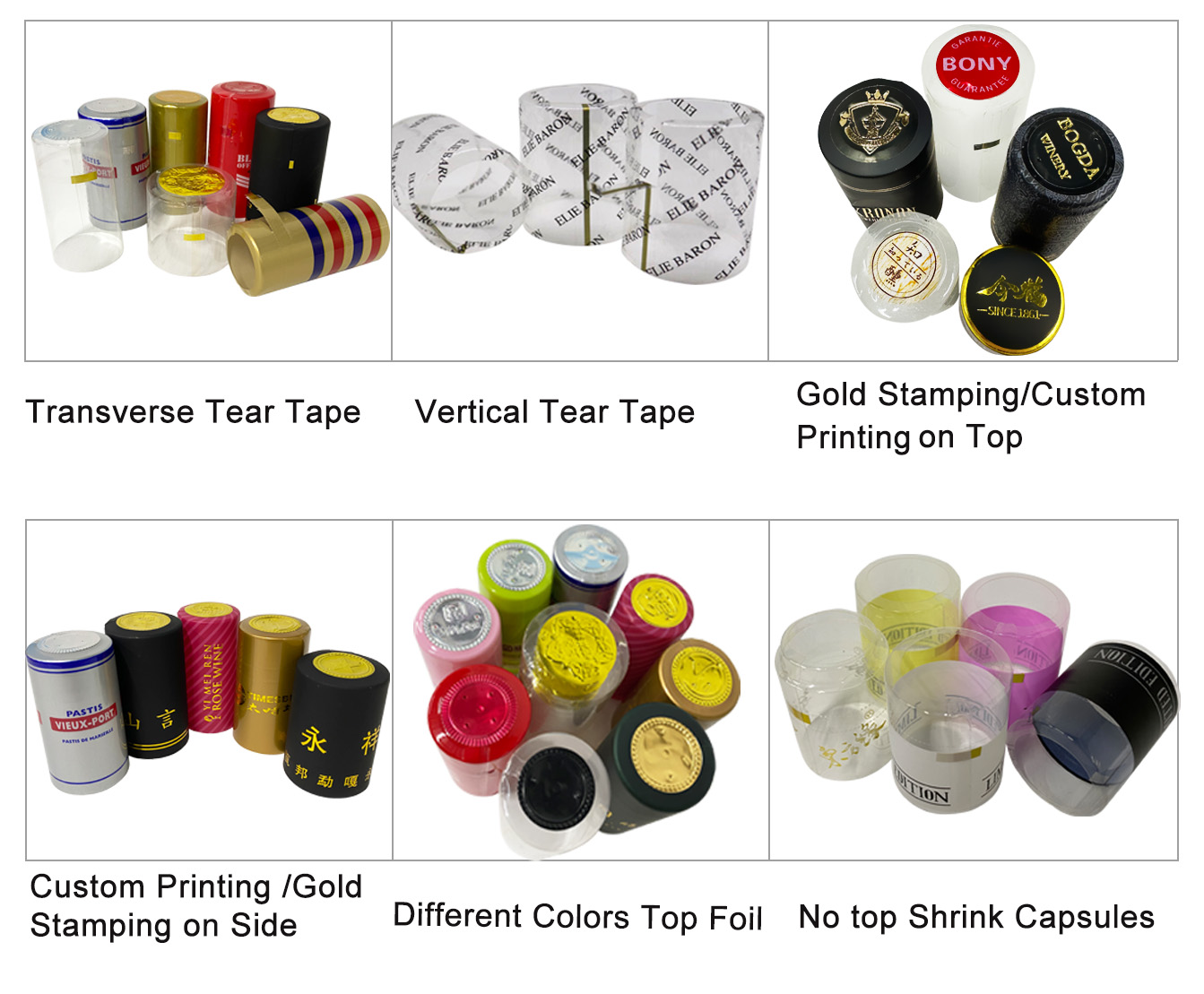 Pvc Shrink Capsules