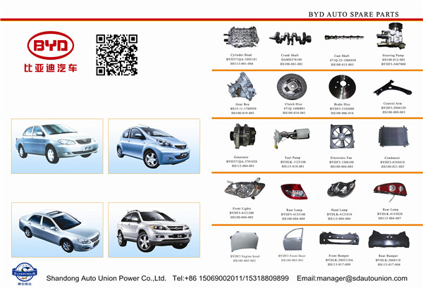 BYD auto spare parts