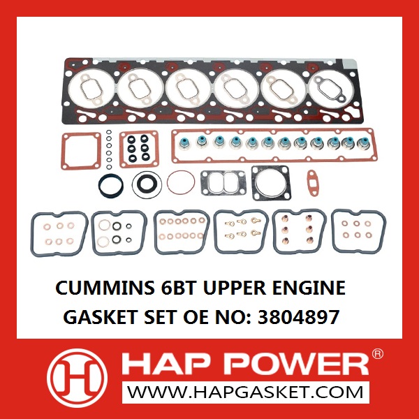 HAP-CS-S-015  3804897 CUMMINS 6BT UPPER ENGINE GASKET SET