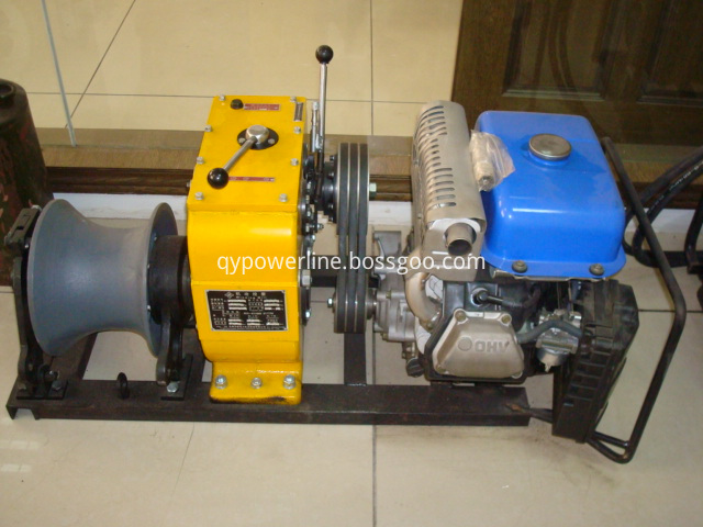New type Gasoline power Cable Capstan Winches pulling winch
