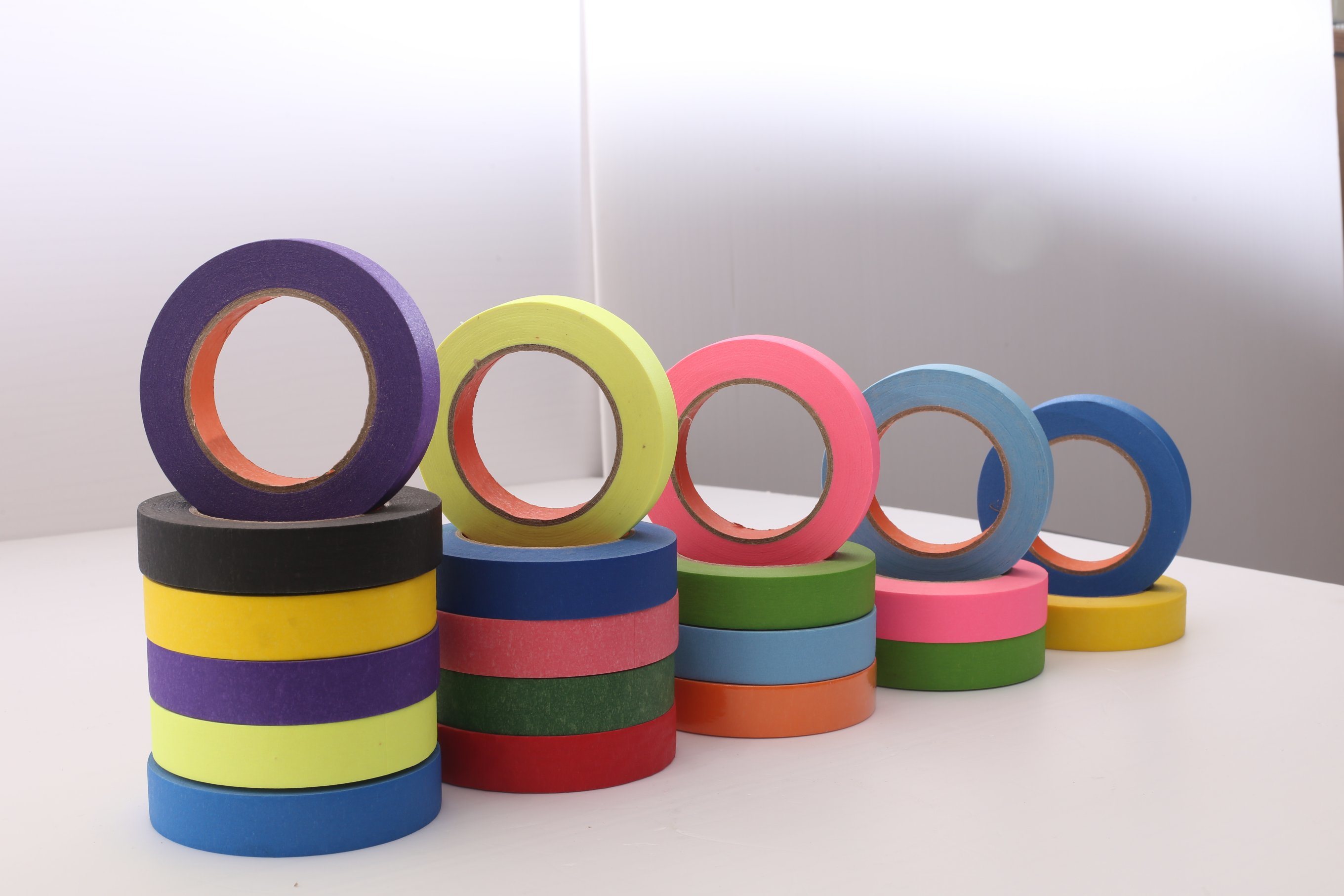 รุ้งสีกาวเทป Rainbow-Color-Masking-Tape